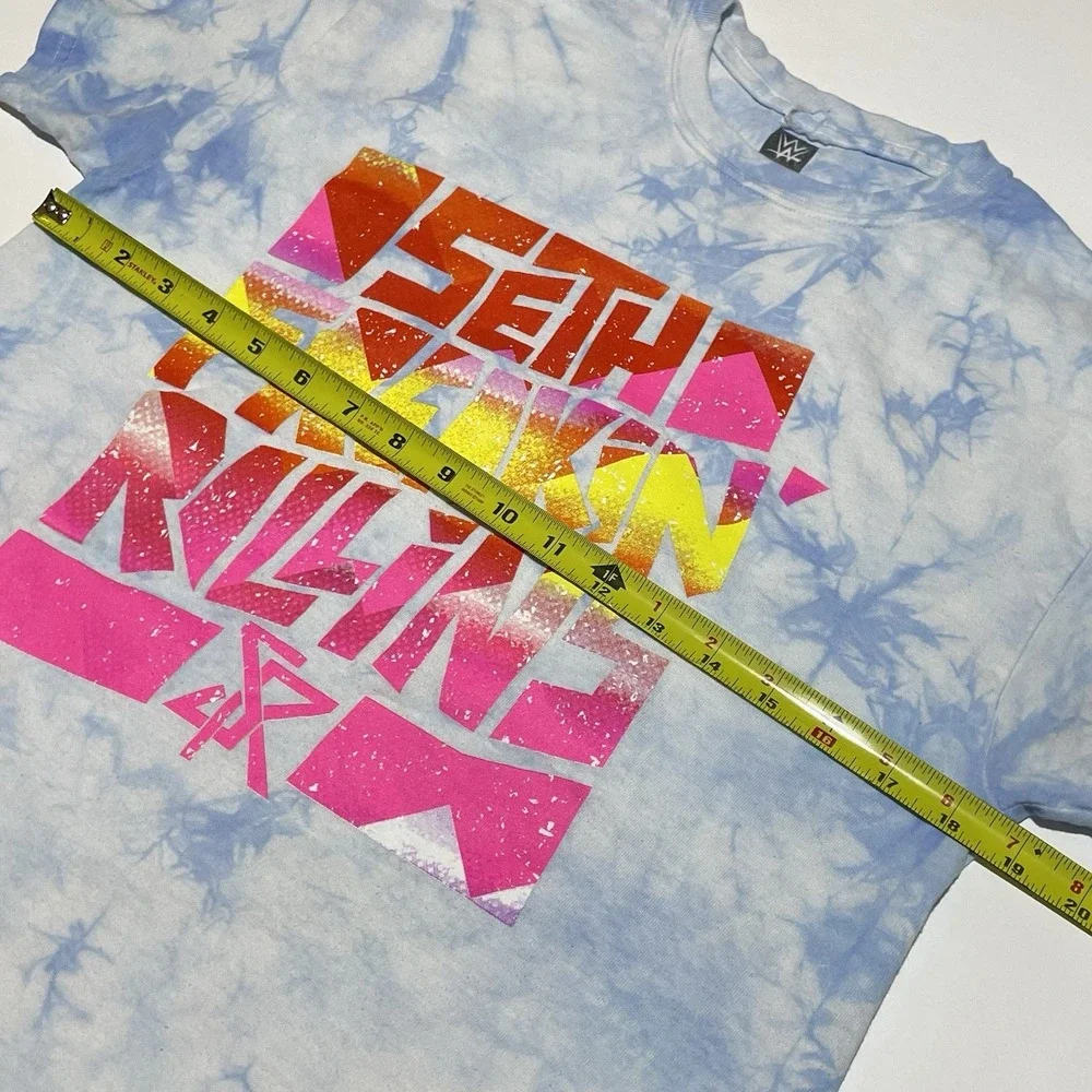 WWE‎ Seth Freakin Rollins Tie Dye Graphic T-Shirt Wrestling Mens Size Medium NXT